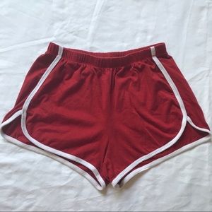 Brandy Melville red lisette shorts